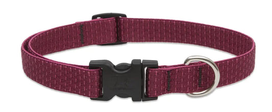 LupinePet Eco 3/4" Berry 9-14" Adjustable Collar for Small Dogs