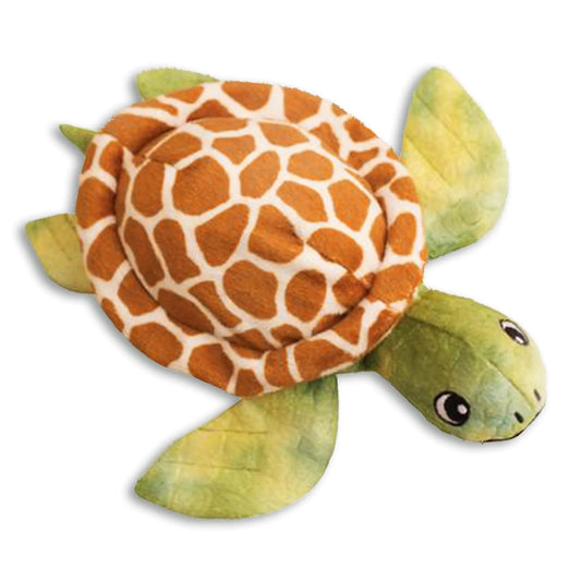 SnugArooz Sheldon The Turtle - Crinkle & Squeak Dog Toy with Repair Patch - Eco Friendly Plush for Engaging - Endless Fun for Your Furry Friend