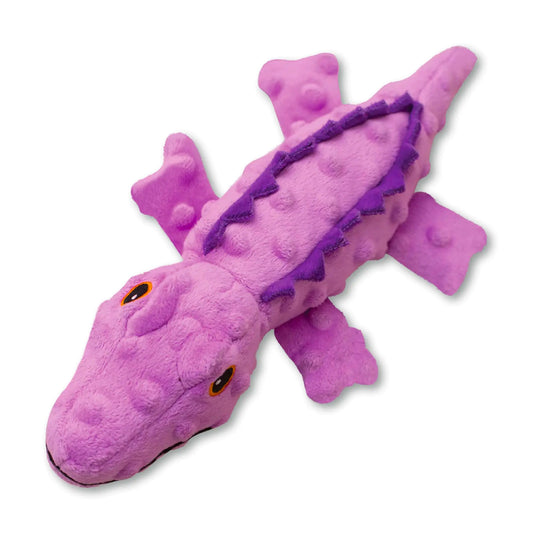 SnugArooz Ellie The Gator - Crinkle & Squeak Dog Toy with Repair Patch - Eco-Friendly Plush for Engaging Endless Fun for Your Furry Friend